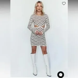 Princess Polly | Dresses | Laurel Cut Out Plaid Mini Dress | Poshmark